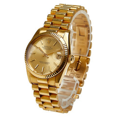 ロレックス デイトジャスト ボーイズ 腕時計 6827 自動巻き ゴールド文字盤 K18YG イエローゴールド メンズ ROLEX 【中古】