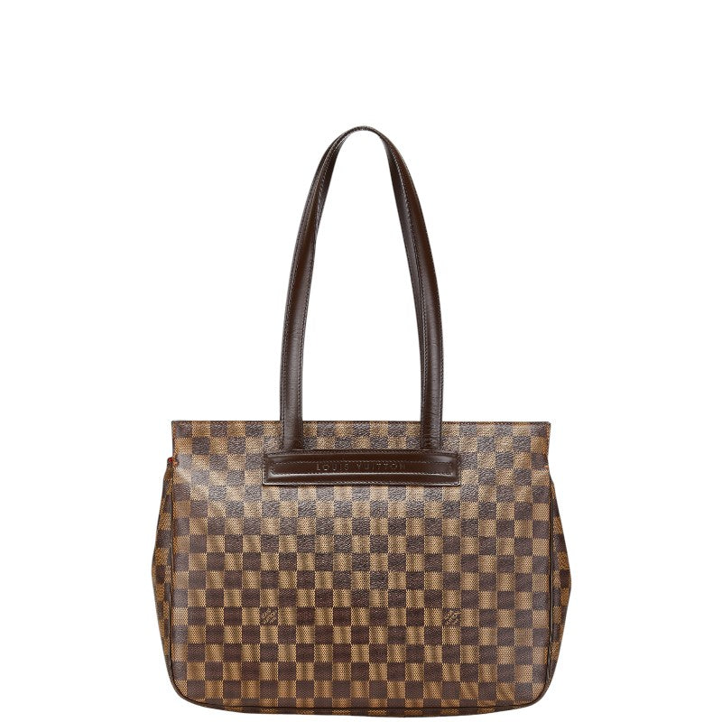 ルイ ヴィトン ダミエ パリオリPM ハンドバッグ トートバッグ N51123 ブラウン PVC レザー レディース LOUIS VUITTON 【中古】