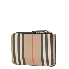 バーバリー コインケース パスケース フラグメントケース ブラウン マルチカラー PVC レディース BURBERRY 【中古】