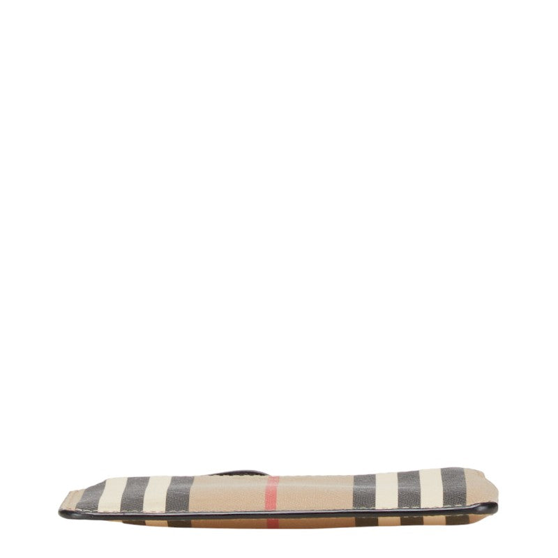 バーバリー コインケース パスケース フラグメントケース ブラウン マルチカラー PVC レディース BURBERRY 【中古】