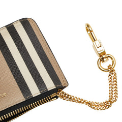 バーバリー コインケース パスケース フラグメントケース ブラウン マルチカラー PVC レディース BURBERRY 【中古】