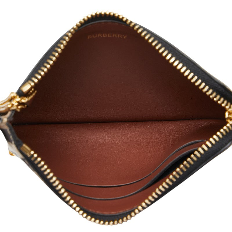 バーバリー コインケース パスケース フラグメントケース ブラウン マルチカラー PVC レディース BURBERRY 【中古】