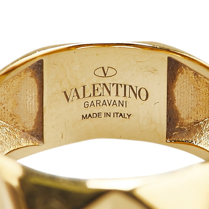 ヴァレンチノ ロックスタッズ リング 指輪 ゴールド メッキ レディース Valentino 【中古】