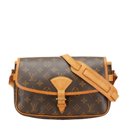 ルイ ヴィトン モノグラム ソローニュ 斜め掛け ショルダーバッグ M42250 ブラウン PVC レザー レディース LOUIS VUITTON 【中古】