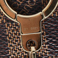 ルイ ヴィトン ダミエ アストロピル キーホルダー キーリング M6618 ブラウン ゴールド PVC メッキ レディース LOUIS VUITTON 【中古】