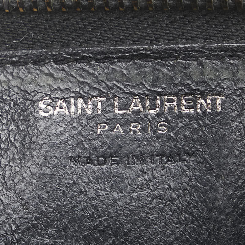 サンローラン コインケース パスケース フラグメントケース ブラック レザー レディース SAINT LAURENT 【中古】