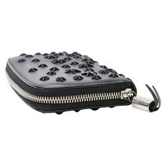 ジミーチュウ スタースタッズ ラウンドファスナー 長財布 ブラック レザー レディース JIMMY CHOO 【中古】