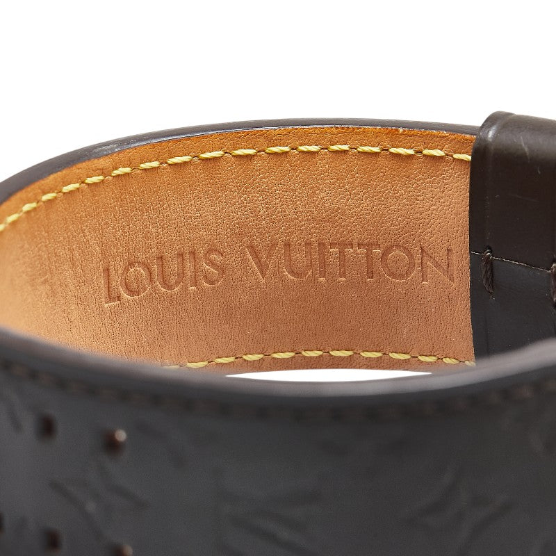 ルイ ヴィトン タンブール 腕時計 Q1111 クオーツ ブラウン文字盤 ステンレススチール レザー メンズ LOUIS VUITTON 【中古】