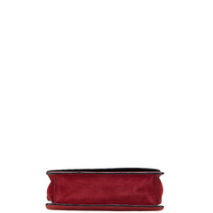ロエベ バルセロナ ハンドバッグ ショルダーバッグ 2WAY ワインレッド スウェード レザー レディース LOEWE 【中古】