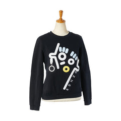 ケンゾー スウェットトレーナー サイズ:S ブラック マルチカラー コットン レディース KENZO 【中古】
