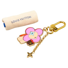 ルイ ヴィトン ヴィヴィエンヌ バッグチャーム キーホルダー ゴールド マルチカラー メッキ PVC レディース LOUIS VUITTON 【中古】