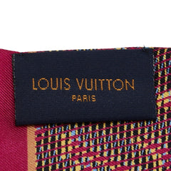 ルイ ヴィトン バンドー モノグラム LVポップ スカーフ MP2499 ピンク マルチカラー シルク レディース LOUIS VUITTON 【中古】