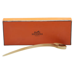 エルメス かんざし 髪留め 髪飾り ヘアアクセサリー クリア ブラウン プラスチック レディース HERMES 【中古】