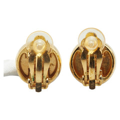 シャネル ロゴ イヤリング ゴールド メッキ レディース CHANEL 【中古】