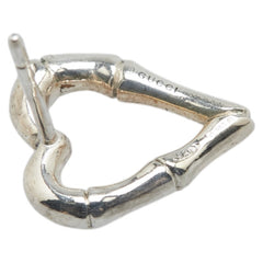 グッチ バンブー ハート スタッドピアス SV925 シルバー レディース GUCCI 【中古】