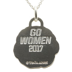 ティファニー GO WOMEN 2017 ローズ バラ モチーフ ネックレス SV925 シルバー レディース TIFFANY&Co. 【中古】