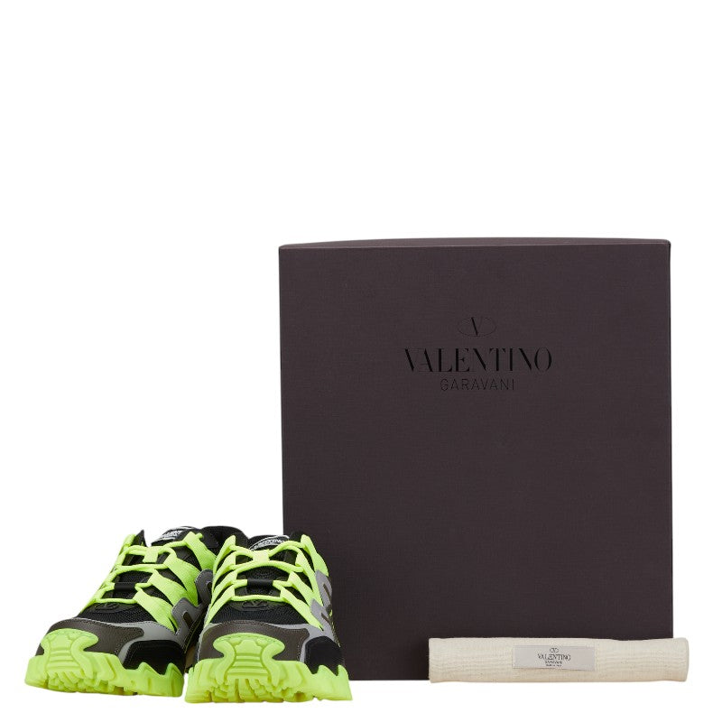 ヴァレンティノ ガラヴァーニ クライマーズ スニーカー サイズ：45 TTC20Y2 ブラック イエロー ナイロン メンズ VALENTINO 【中古】