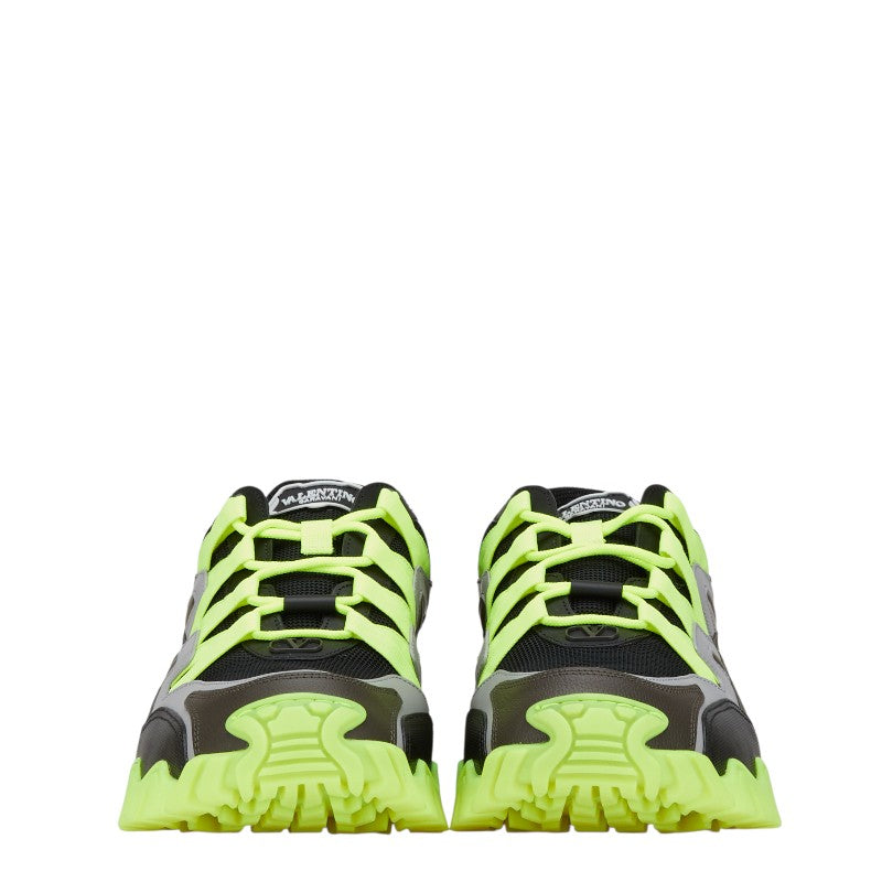 ヴァレンティノ ガラヴァーニ クライマーズ スニーカー サイズ：45 TTC20Y2 ブラック イエロー ナイロン メンズ VALENTINO 【中古】