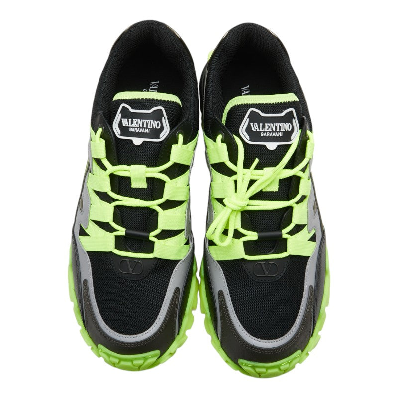 ヴァレンティノ ガラヴァーニ クライマーズ スニーカー サイズ：45 TTC20Y2 ブラック イエロー ナイロン メンズ VALENTINO 【中古】