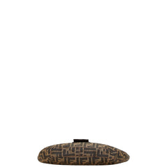 フェンディ ズッカ トートバッグ ワンショルダーバッグ ブラウン キャンバス レザー レディース FENDI 【中古】
