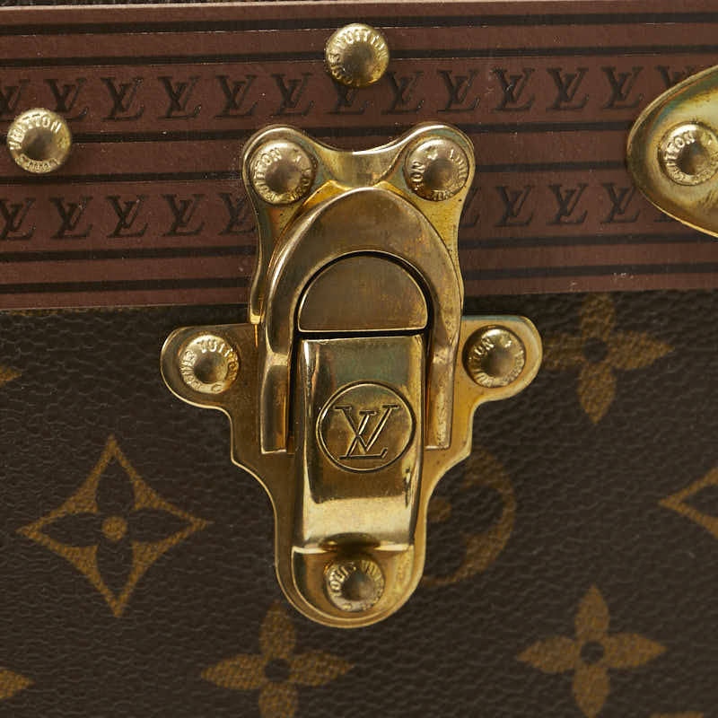ルイ ヴィトン モノグラム アルゼール80 トランクケース トラベルケース M21222 ブラウン PVC レザー レディース LOUIS VUITTON 【中古】
