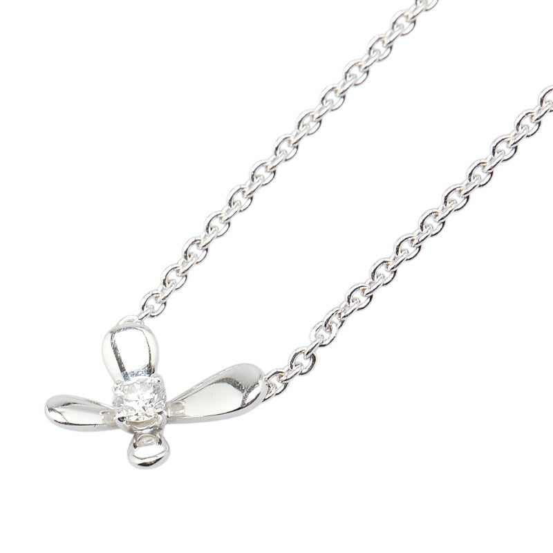 モーブッサン モワ ユメ トワ ネックレス K18WG ホワイトゴールド レディース MAUBOUSSIN 【中古】