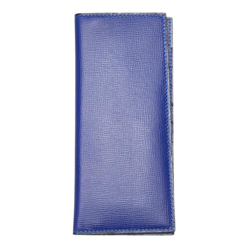 ヴァレクストラ 長財布 ブルー レザー メンズ Valextra 【中古】