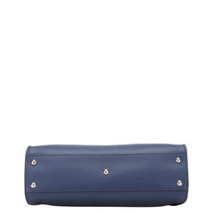 フェンディ ピーカブー ハンドバッグ ショルダーバッグ 2WAY 8BN290 ネイビー レザー パイソン レディース FENDI 【中古】