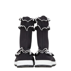 ジミーチュウ ユージン シューズ サイズ：37 ブラック ホワイト ニット レディース JIMMY CHOO 【中古】