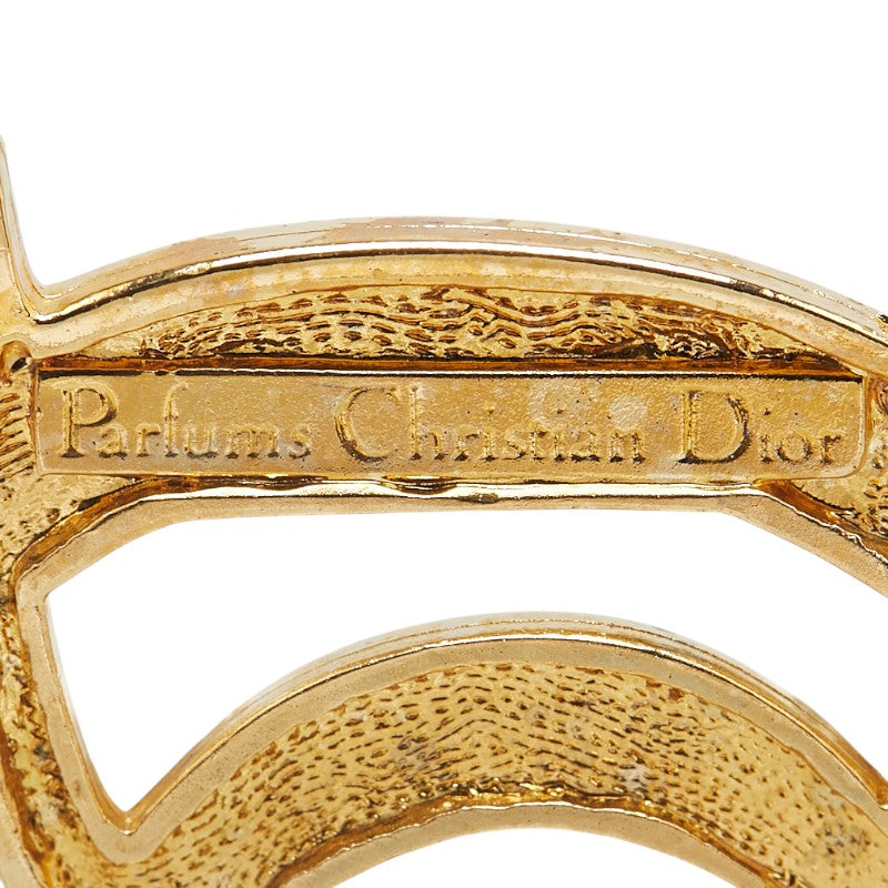 ディオール ロゴ ブローチ ゴールド メッキ レディース Dior 【中古】