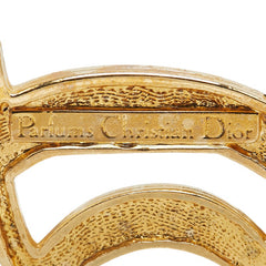 ディオール ロゴ ブローチ ゴールド メッキ レディース Dior 【中古】