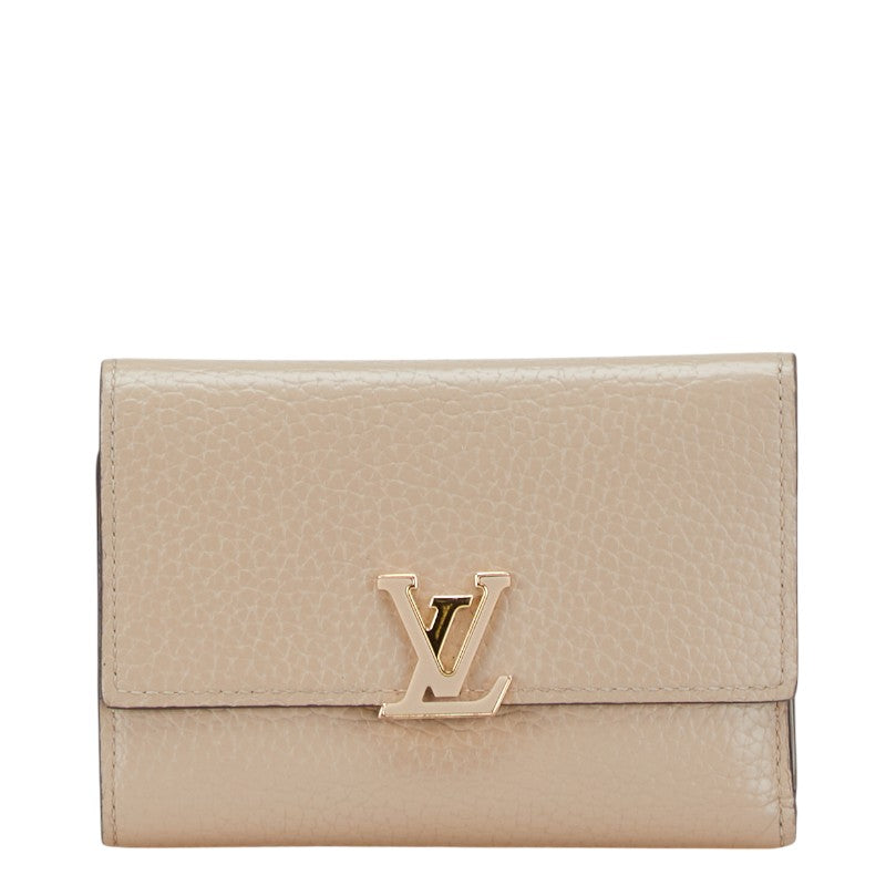 ルイ ヴィトン ポルトフォイユ カプシーヌ 三つ折り財布 M62159 ガレ トリヨンレザー レディース LOUIS VUITTON 【中古】
