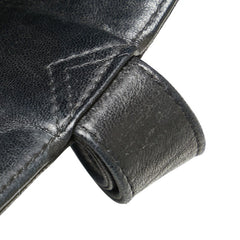 シャネル トリプルココマーク ワンショルダーバッグ ブラック ラムスキン レディース CHANEL 【中古】