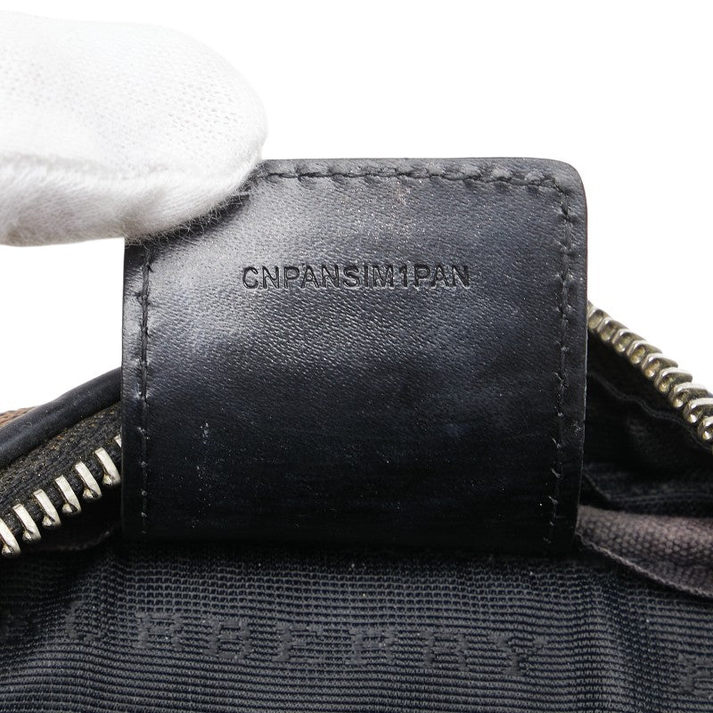 バーバリー ノバチェック ポーチ ベージュ ブラック マルチカラー PVC レザー レディース BURBERRY 【中古】