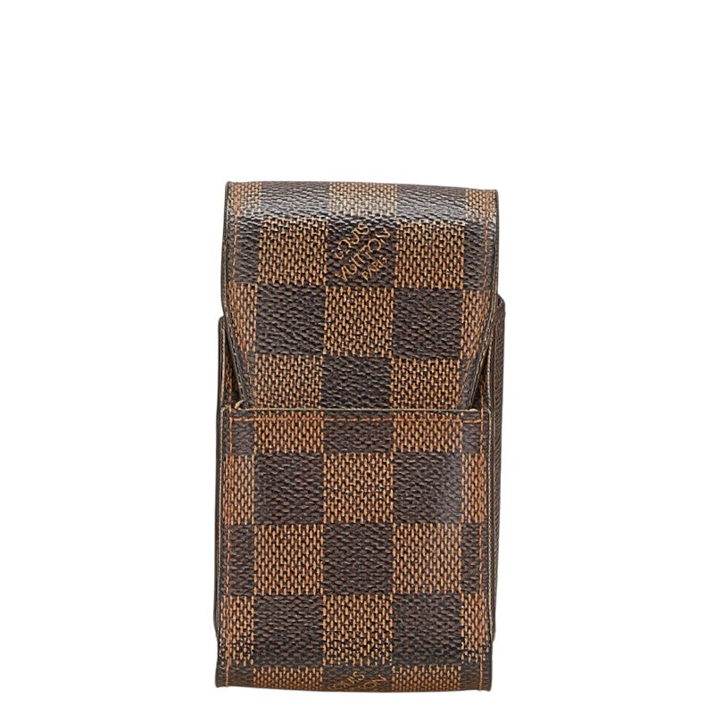 ルイ ヴィトン ダミエ エテュイ シガレット シガレットケース N63024 ブラウン PVC レザー レディース LOUIS VUITTON 【中古】
