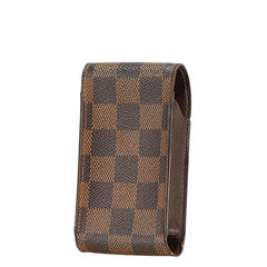 ルイ ヴィトン ダミエ エテュイ シガレット シガレットケース N63024 ブラウン PVC レザー レディース LOUIS VUITTON 【中古】