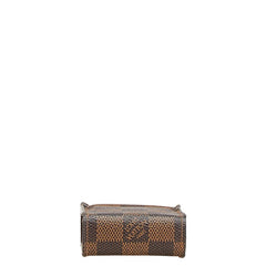 ルイ ヴィトン ダミエ エテュイ シガレット シガレットケース N63024 ブラウン PVC レザー レディース LOUIS VUITTON 【中古】