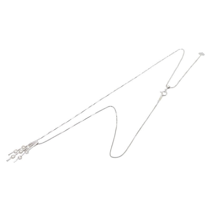 K18WG ホワイトゴールド ダイヤ1.00ct ペンダントネックレス レディース 【中古】