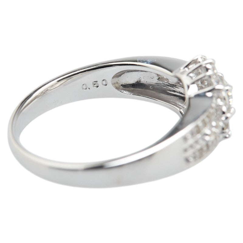 K18WG ホワイトゴールド ダイヤ0.50ct リング 指輪 レディース 11号 【中古】