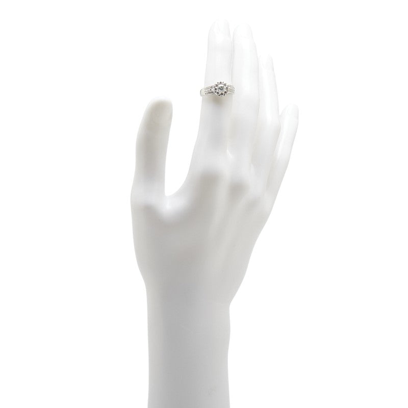 K18WG ホワイトゴールド ダイヤ0.50ct リング 指輪 レディース 11号 【中古】