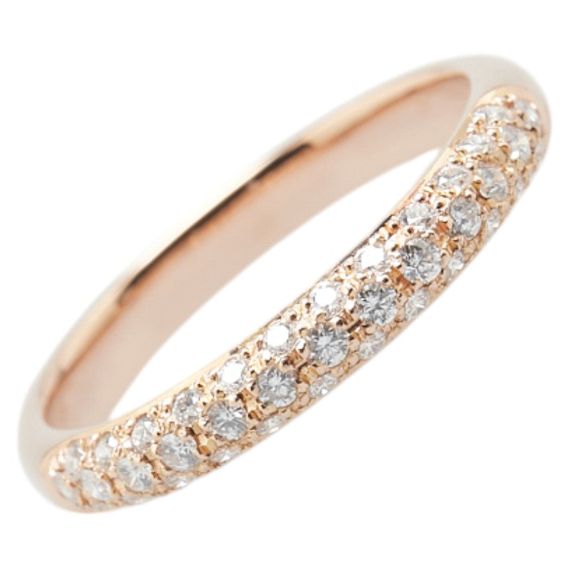 K18PG ピンクゴールド ダイヤ0.28ct リング 指輪 レディース 9.5号 【中古】