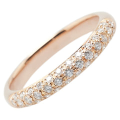 K18PG ピンクゴールド ダイヤ0.28ct リング 指輪 レディース 9.5号 【中古】