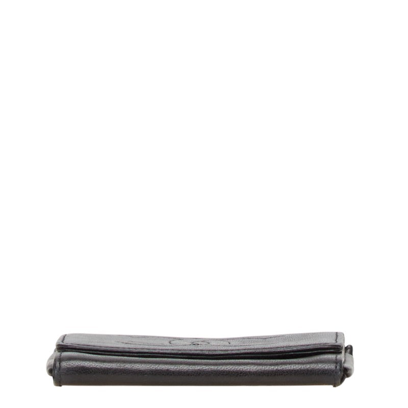 シャネル ココマーク コインケース 小銭入れ ブラック レザー レディース CHANEL 【中古】