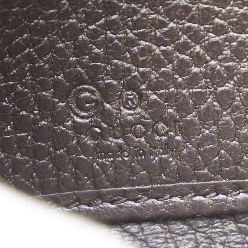 グッチ インターロッキングG 長財布 ラウンドファスナー 449347 ブラウン レザー レディース GUCCI 【中古】