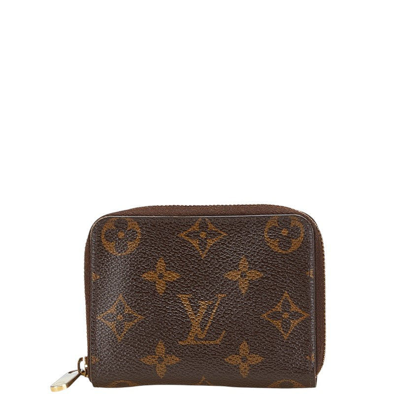 ルイ ヴィトン モノグラム ジッピー コインパース コインケース 小銭入れ M60067 ブラウン PVC レザー レディース LOUIS VUITTON 【中古】