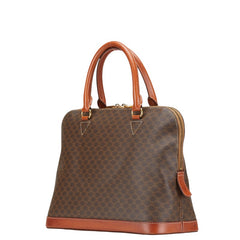 セリーヌ マカダム ハンドバッグ ショルダーバッグ 2WAY ブラウン PVC レザー レディース CELINE 【中古】