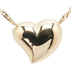 K18YG イエローゴールド ハート モチーフ ネックレス レディース 【中古】