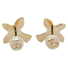 K18YG イエローゴールド スタッド ピアス レディース 【中古】