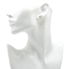 K18YG イエローゴールド スタッド ピアス レディース 【中古】