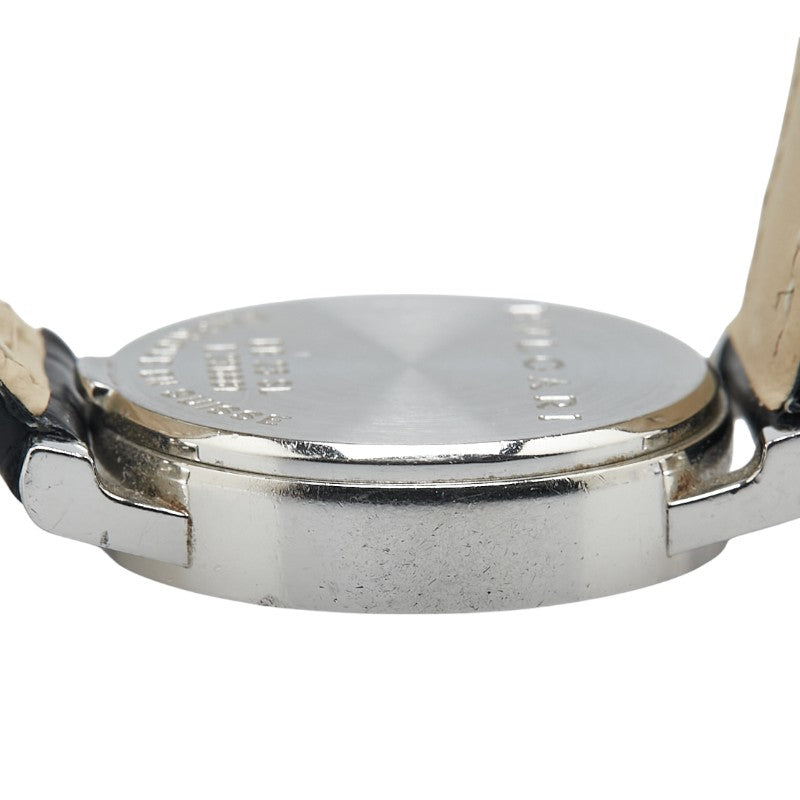 ブルガリ ブルガリブルガリ 腕時計 BB23SL クオーツ ブラック文字盤 レザー ステンレススチール メンズ BVLGARI 【中古】